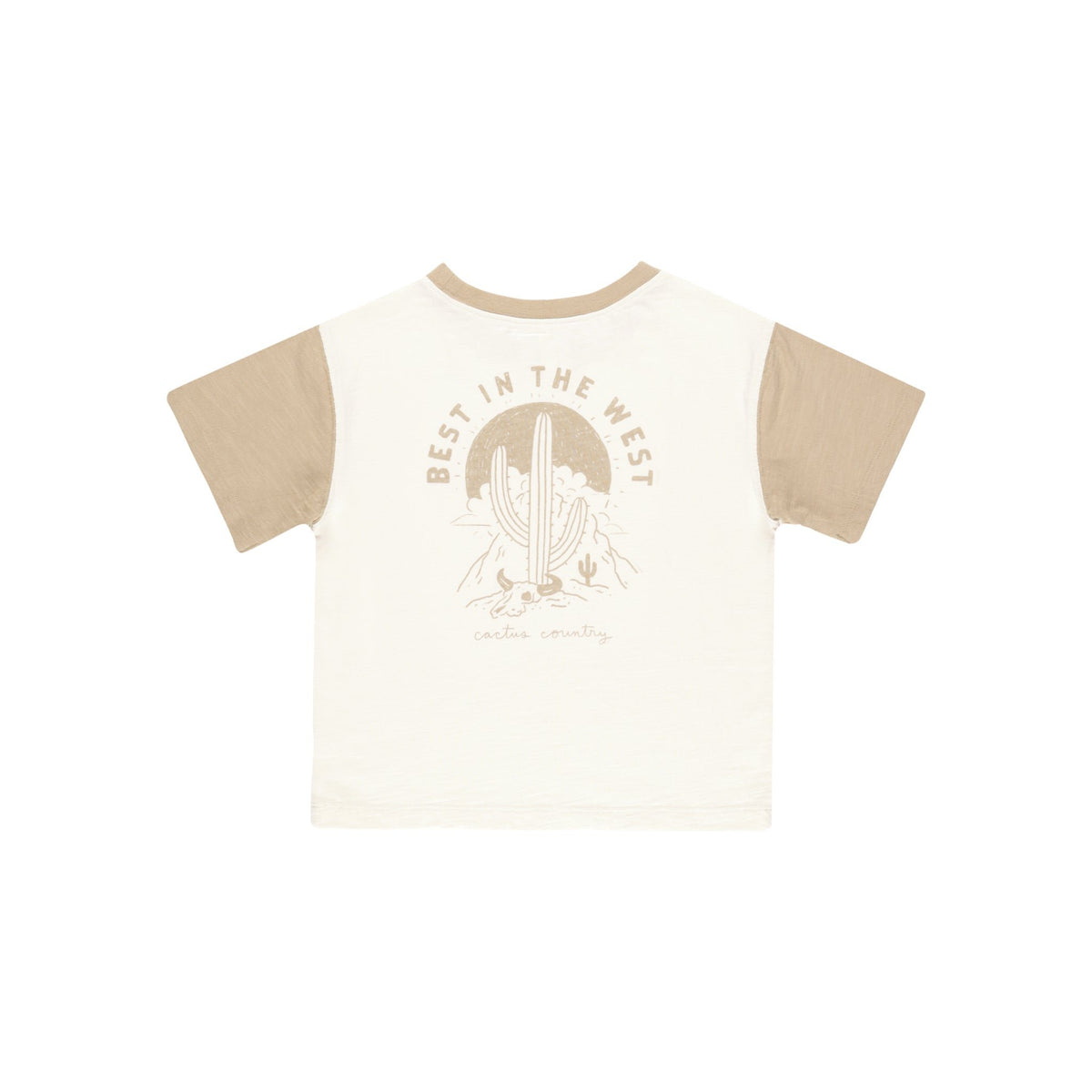 Contrast Short Sleeve Tee - Best in the West-Rylee & Cru-00-Little Soldiers