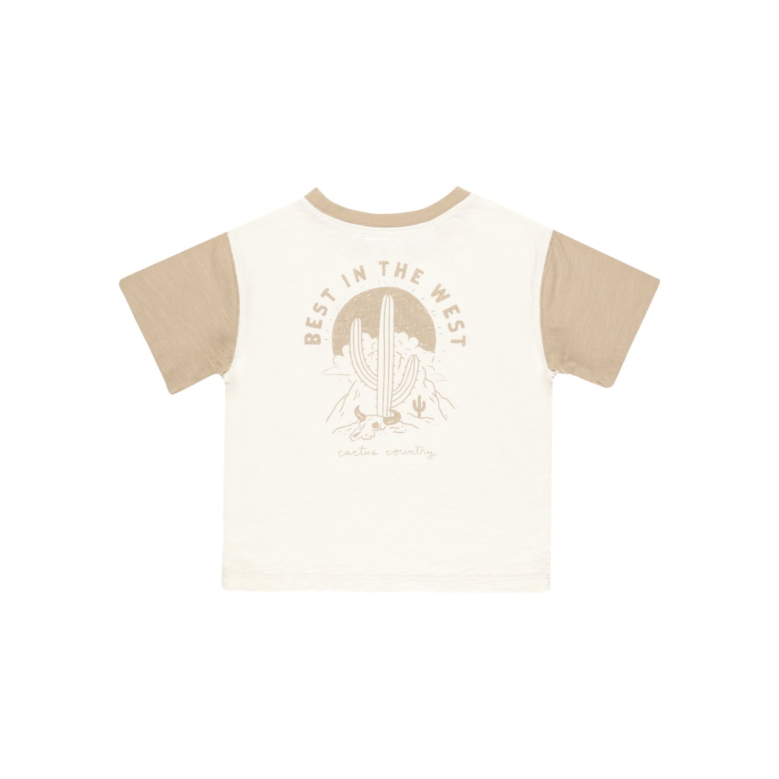 Contrast Short Sleeve Tee - Best in the West-Rylee & Cru-00-Little Soldiers