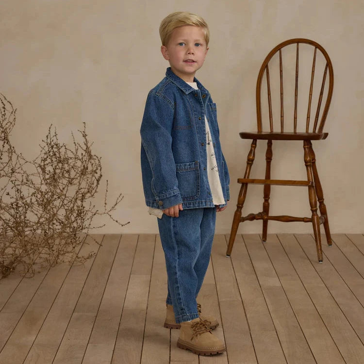 Baggy Pant - Indigo-Rylee & Cru-0-Little Soldiers