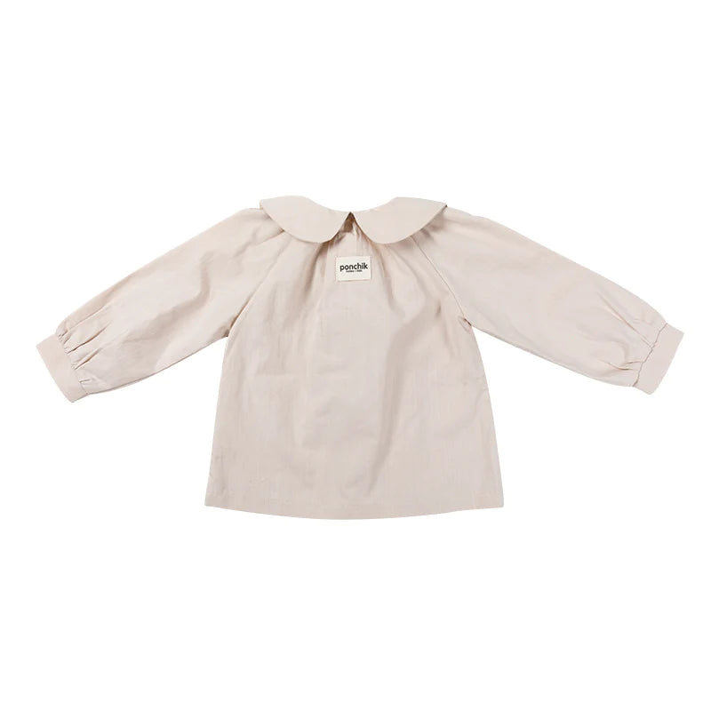 Round Collar Shirt - Buttermilk-Baby Onesie-Ponchik Kids-000-Little Soldiers