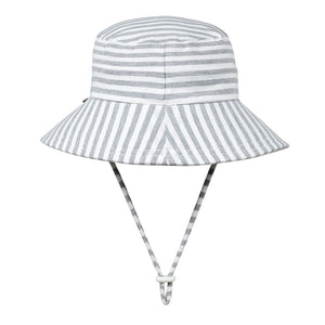 Originals Toddler Bucket Sun Hat - Grey Stripe-Hats-Bedhead Hats-37cm / 0-3 months / XXS-Little Soldiers