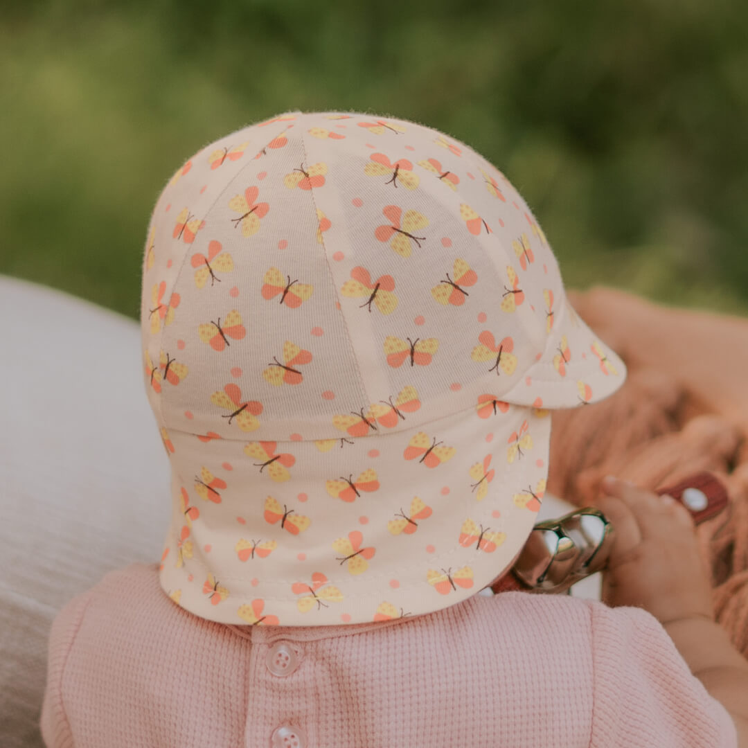 Originals Legionnaire Flap Sun Hat - Butterfly-Hats-Bedhead Hats-37cm / 0-3 months / XXS-Little Soldiers