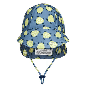 Kids Swim Legionnaire Hat - Turtle-Hats-Bedhead Hats-37cm / 0-3 months / XXS-Little Soldiers