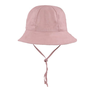 Wanderer Girls Reversible Panelled Bucket Sun Hat - Poppy / Rosa-Hats-Bedhead Hats-46-50cm / 6-12 months / S-Little Soldiers