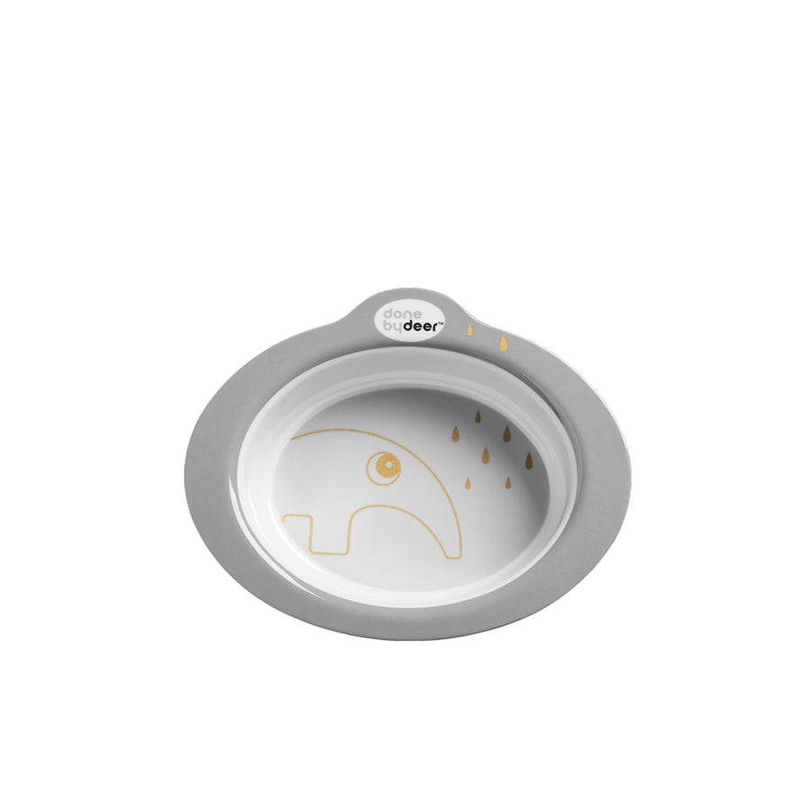 Anti Slip Bowl, Grey/Gold