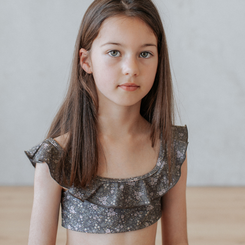 Emma Bikini - Pansy Floral Dark