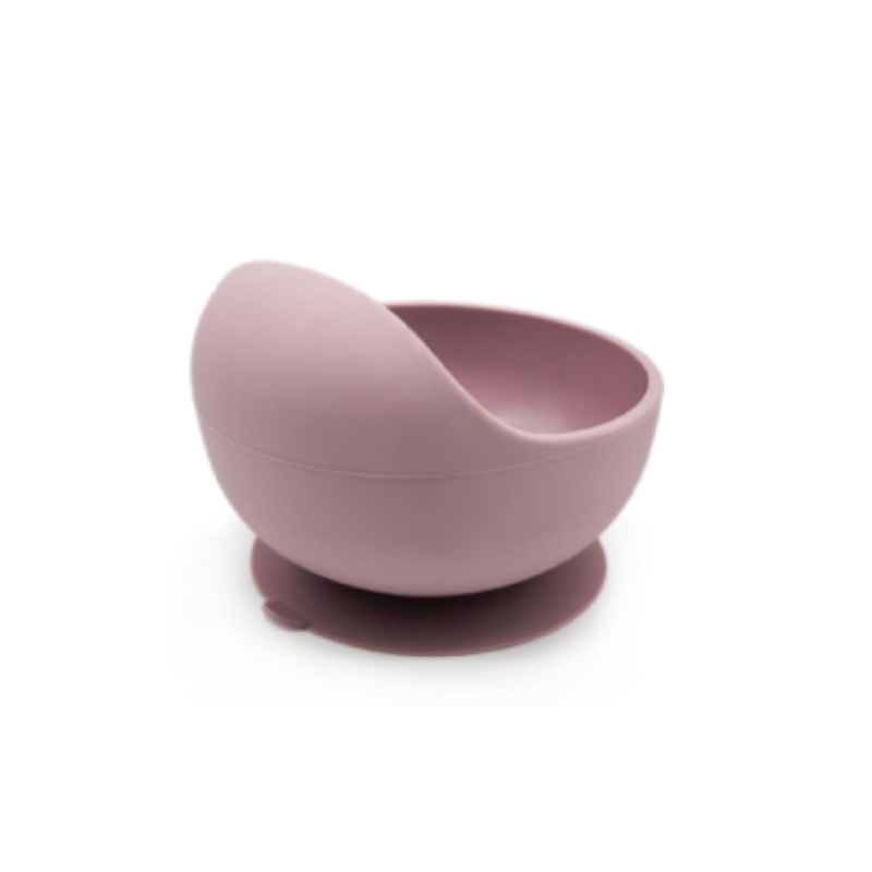 Silicone Suction Bowls-Cherub & Me-Pale Mauve-Little Soldiers