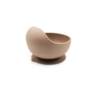 Silicone Suction Bowls-Cherub & Me-Warm Taupe-Little Soldiers