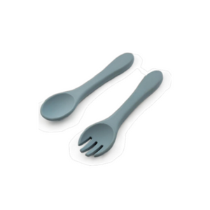 Silicone Fork & Spoon-Cherub & Me-Ocean-Little Soldiers