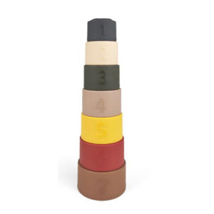 Silicone Stacking Cups - Retro-Cherub & Me-Retro-Little Soldiers
