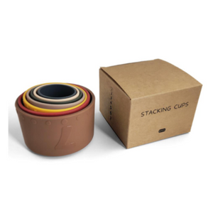 Silicone Stacking Cups - Retro-Cherub & Me-Retro-Little Soldiers