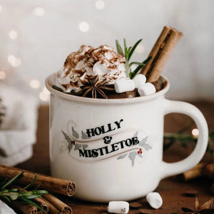 Holly & Mistletoe Mug PREORDER-Bencer & Hazelnut-Little Soldiers