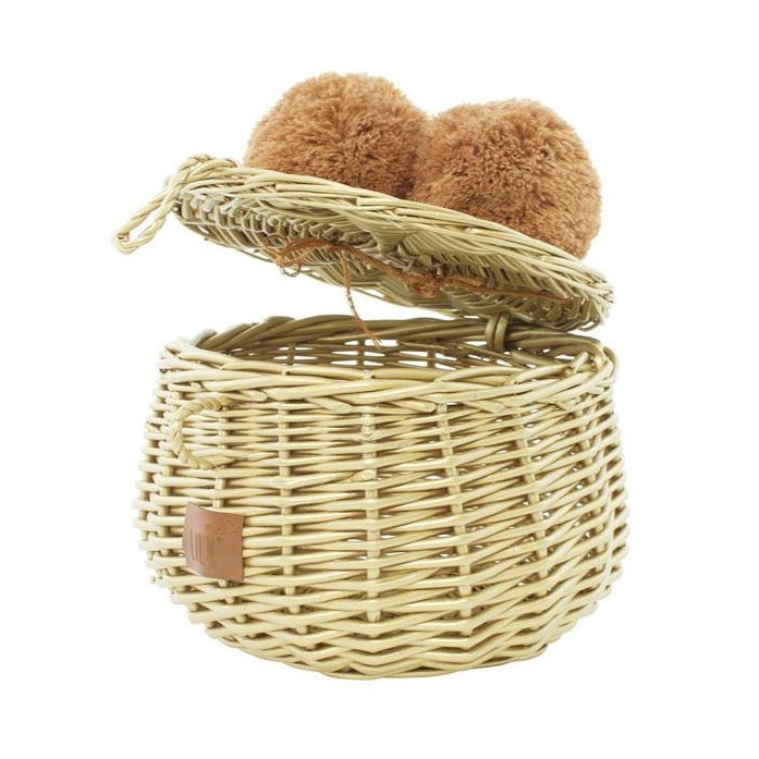Wicker Basket Small - Gold