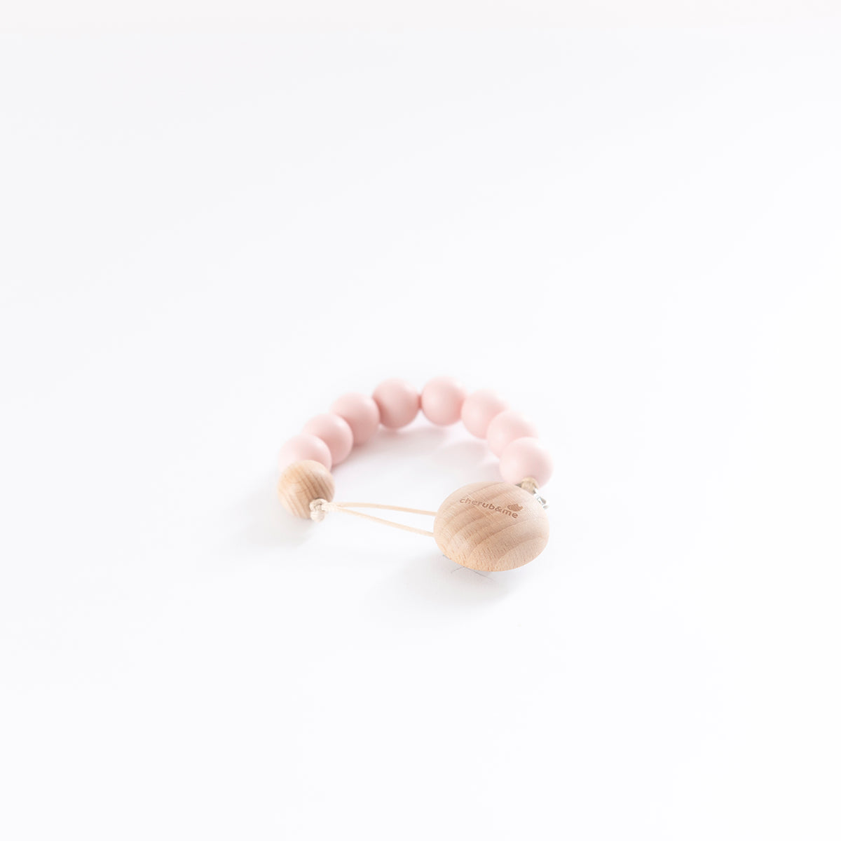 Silicone Dummy Clip/Chain-Cherub & Me-Blush-Little Soldiers