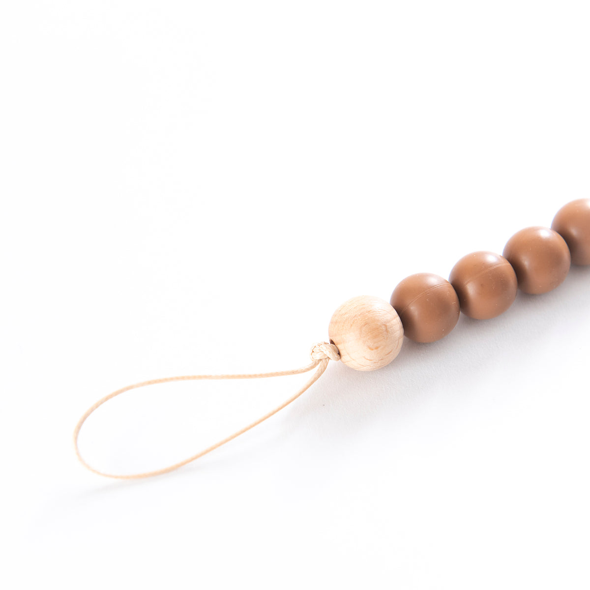 Silicone Dummy Clip/Chain-Cherub & Me-Apricot-Little Soldiers