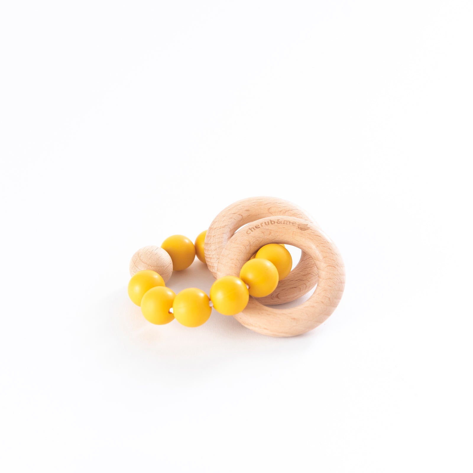 Silicone Teething Ring-Cherub & Me-Apricot-Little Soldiers