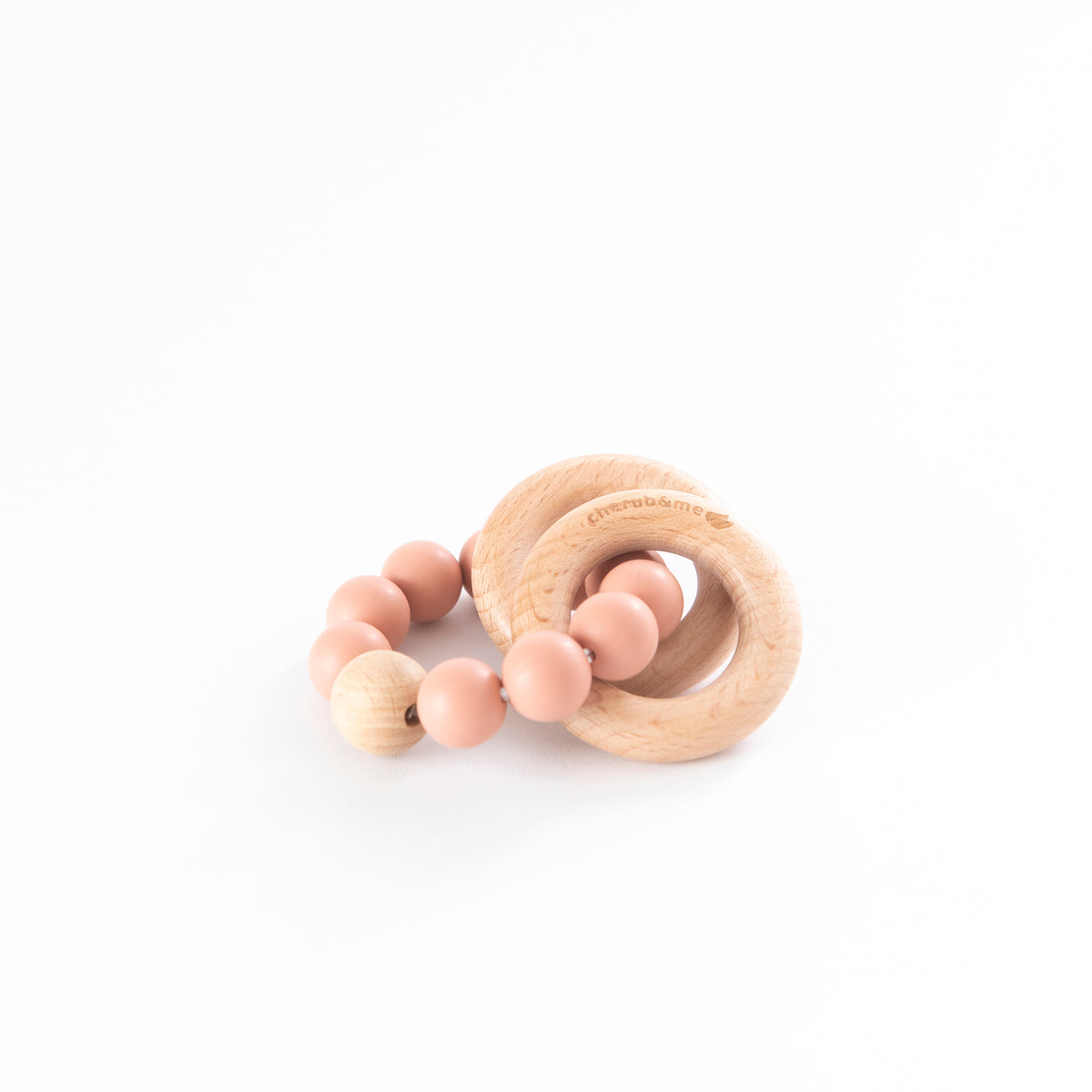 Silicone Teething Ring-Cherub & Me-Apricot-Little Soldiers