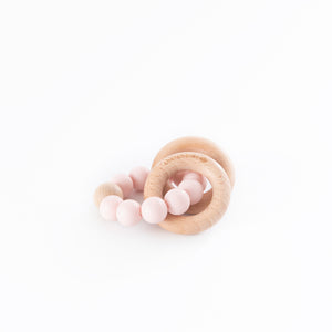 Silicone Teething Ring-Cherub & Me-Blush-Little Soldiers