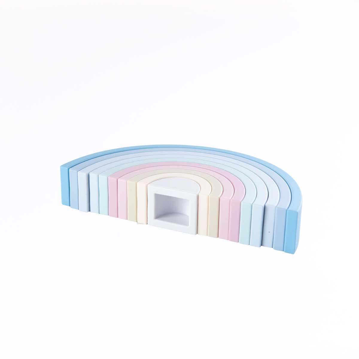Silicone Rainbow Pastel Blue - Large-Cherub & Me-Little Soldiers