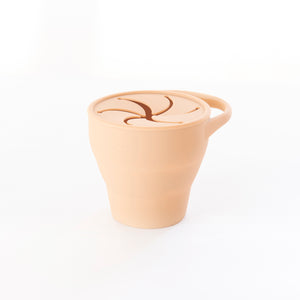 Silicone Snack Cup-Cherub & Me-Apricot-Little Soldiers