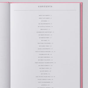 Baby Journal, Birth to Five Years - Pink