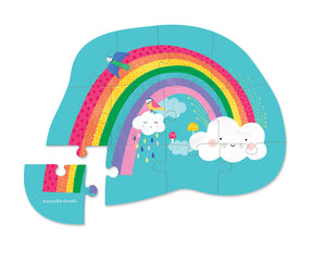 Mini Puzzle 12 pc - Rainbow