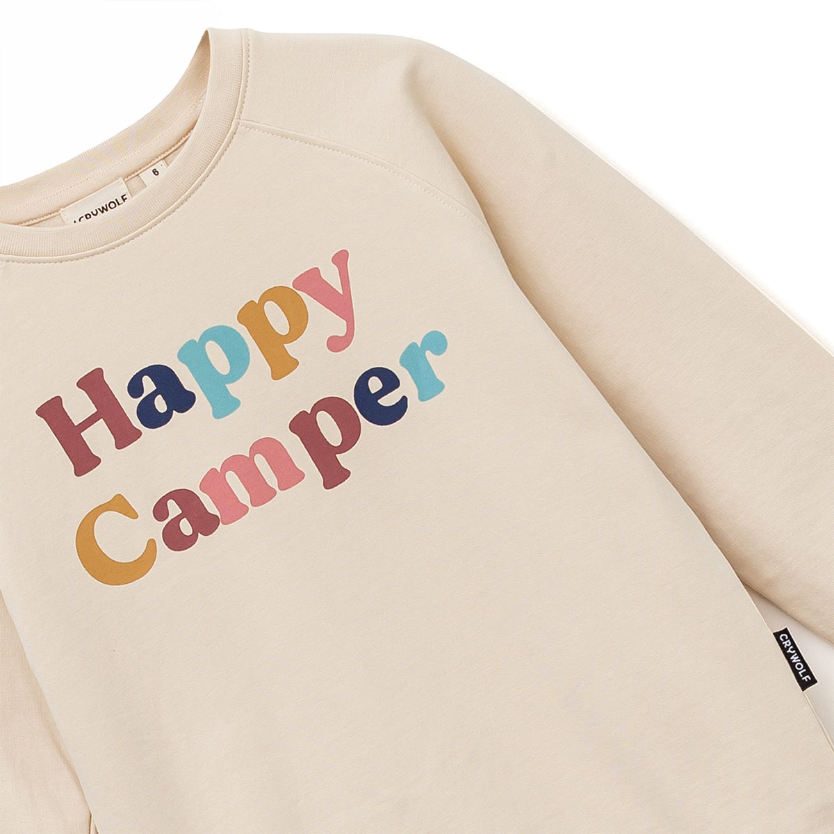 Organic Sweater Happy Camper