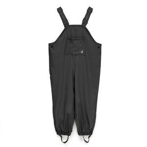 Rain Overalls - Black-Baby & Toddler Clothing-Crywolf Child-1-Little Soldiers