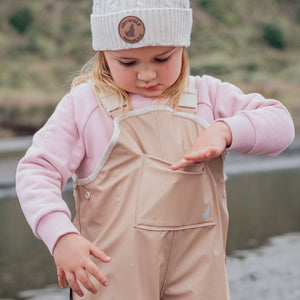 Rain Overalls - Camel-Baby & Toddler Clothing-Crywolf Child-1-Little Soldiers