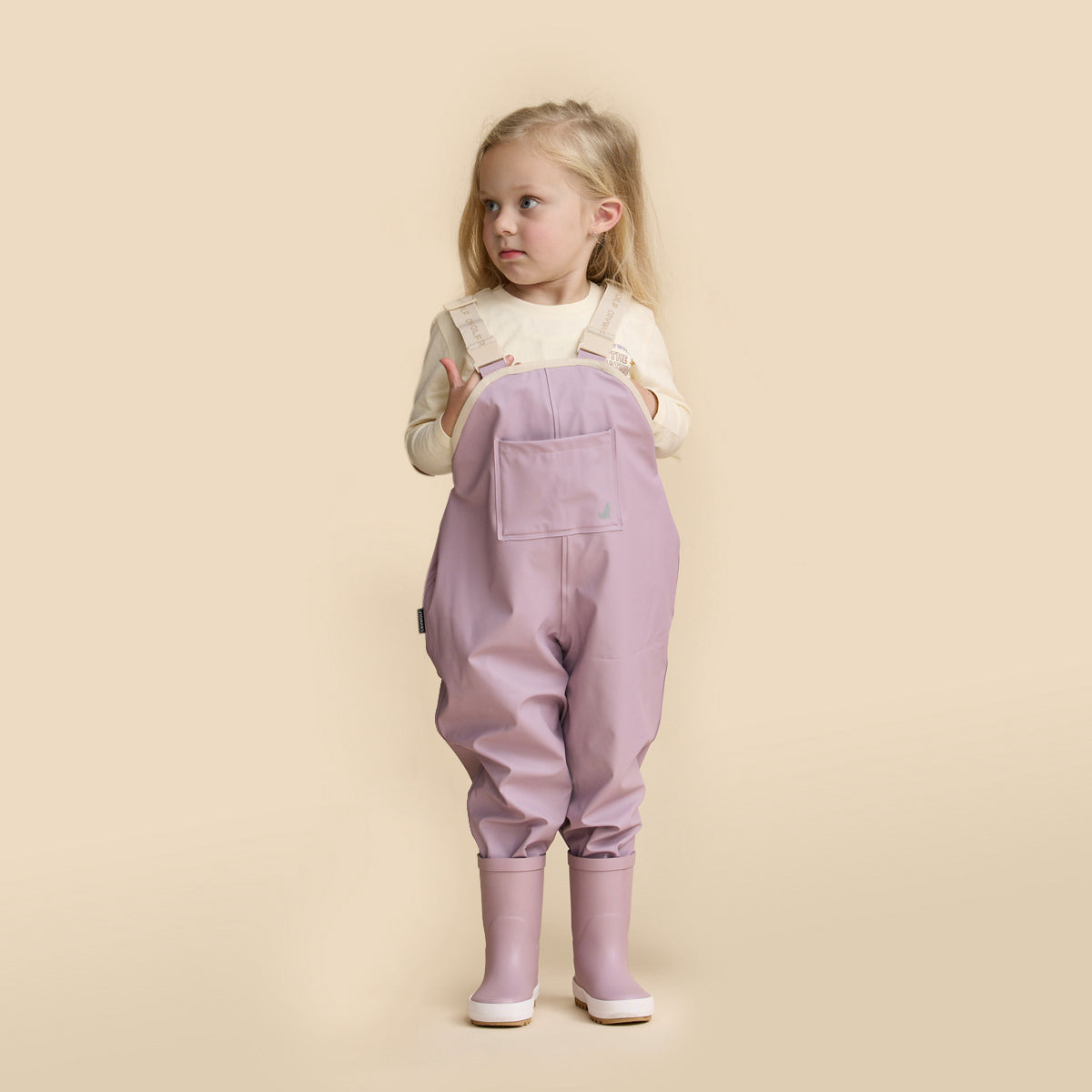 Rain Overalls - Lilac-Baby & Toddler Clothing-Crywolf Child-1-Little Soldiers