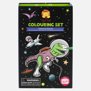 Colouring Set - Dinos in Space-Toys-Tiger Tribe-Little Soldiers