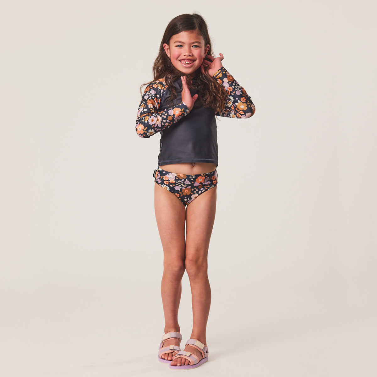 Long Sleeve Rash Set - Festival-Swimwear-Crywolf Child-1-Little Soldiers