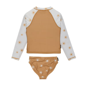 Long Sleeve Rash Set - Flower Power-Swimwear-Crywolf Child-1-Little Soldiers