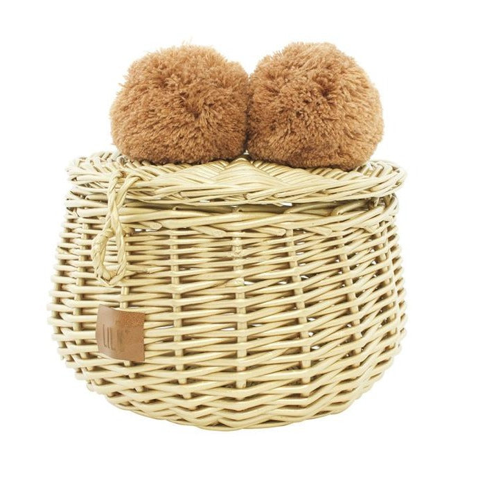 Wicker Basket Small - Gold