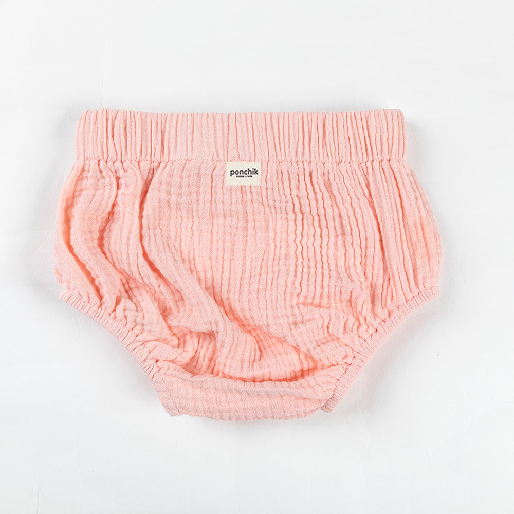 Muslin Bloomers - Pink Lemonade-Kids Tops-Ponchik Kids-0-3m-Little Soldiers