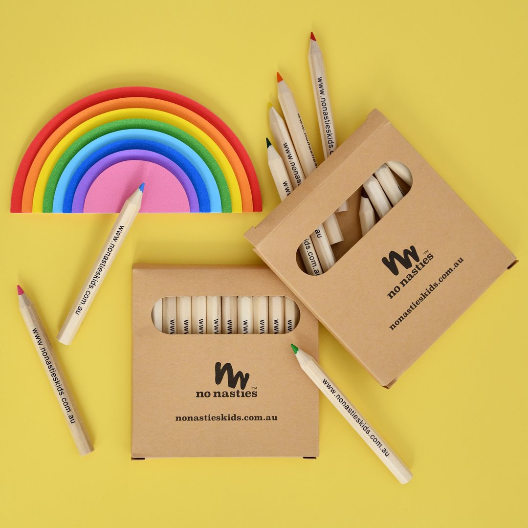 No Nasties Kids Coloured Wooden Pencils