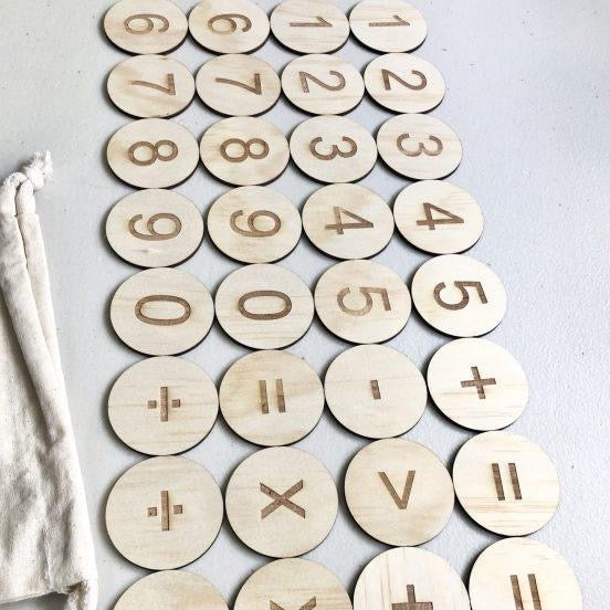 Wooden Math Set