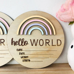 Hello World Rainbow Pastels