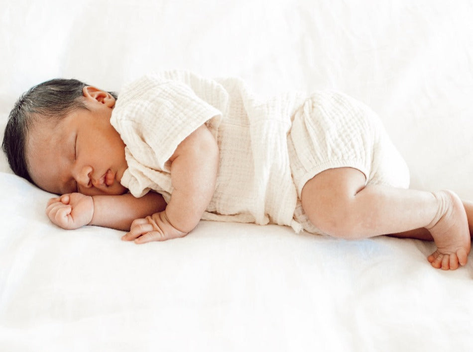 Muslin Bloomers - Sugar Cookie-Kids Tops-Ponchik Kids-0-3m-Little Soldiers